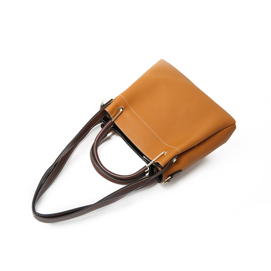 Valencia Brown Original Leather Crossbody & Shoulder Top Handle Bag - Luxury 1pc for Women