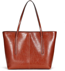 Quinn Everyday Large Capacity Elegant Leather Tote &Shoulder Bag for Women