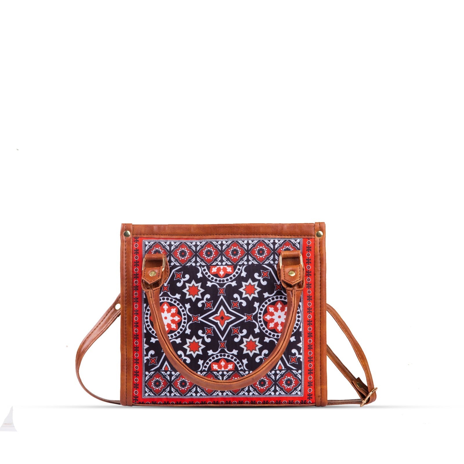 Ajrak Scarlet Art Handbag