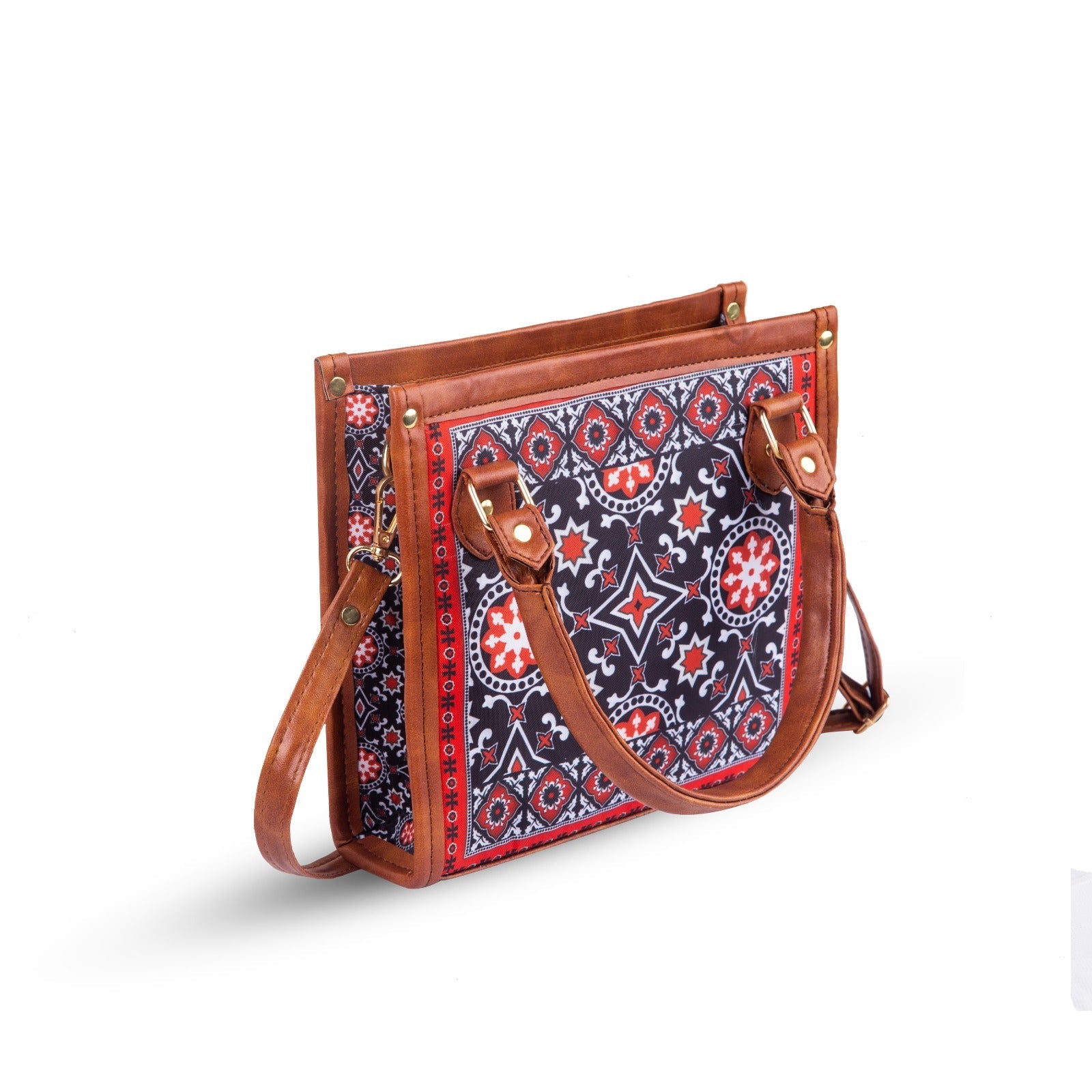 Ajrak Scarlet Art Handbag