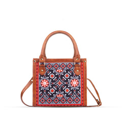 Ajrak Scarlet Art Handbag and Shoulder Bag