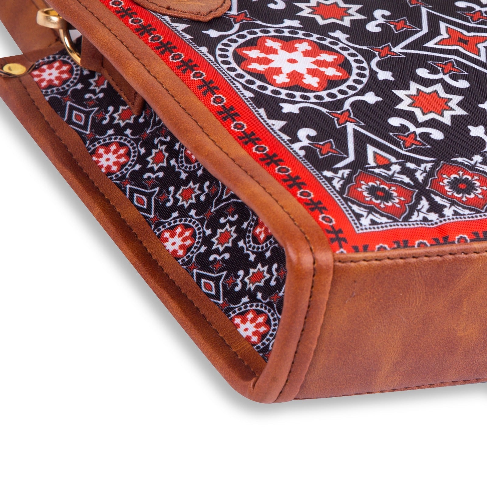 Ajrak Scarlet Art Handbag