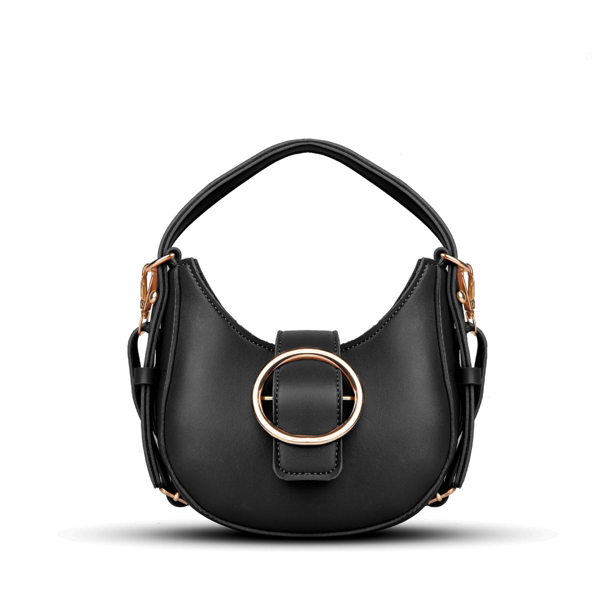 Chia Black Hobo Handbag