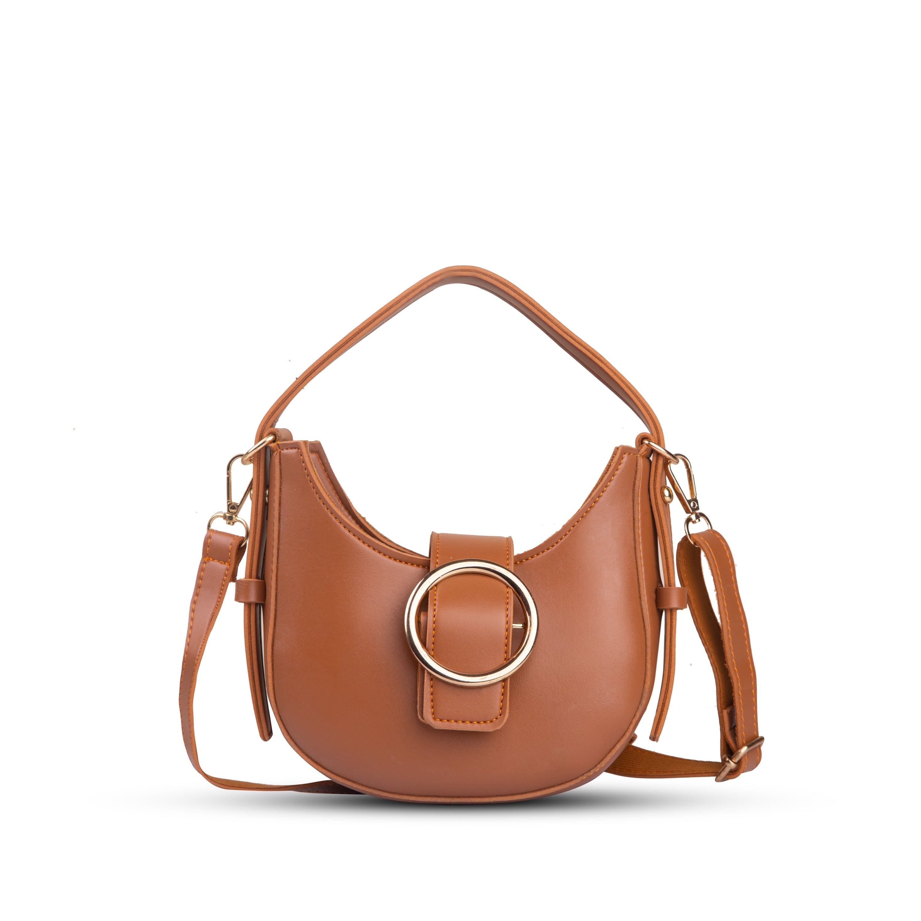 Chia Brown Hobo Handbag