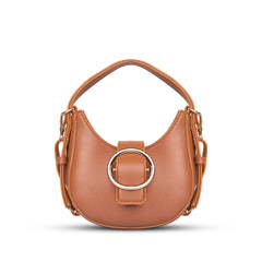 Chia Brown Hobo Handbag