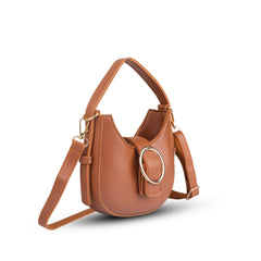 Chia Brown Hobo Handbag