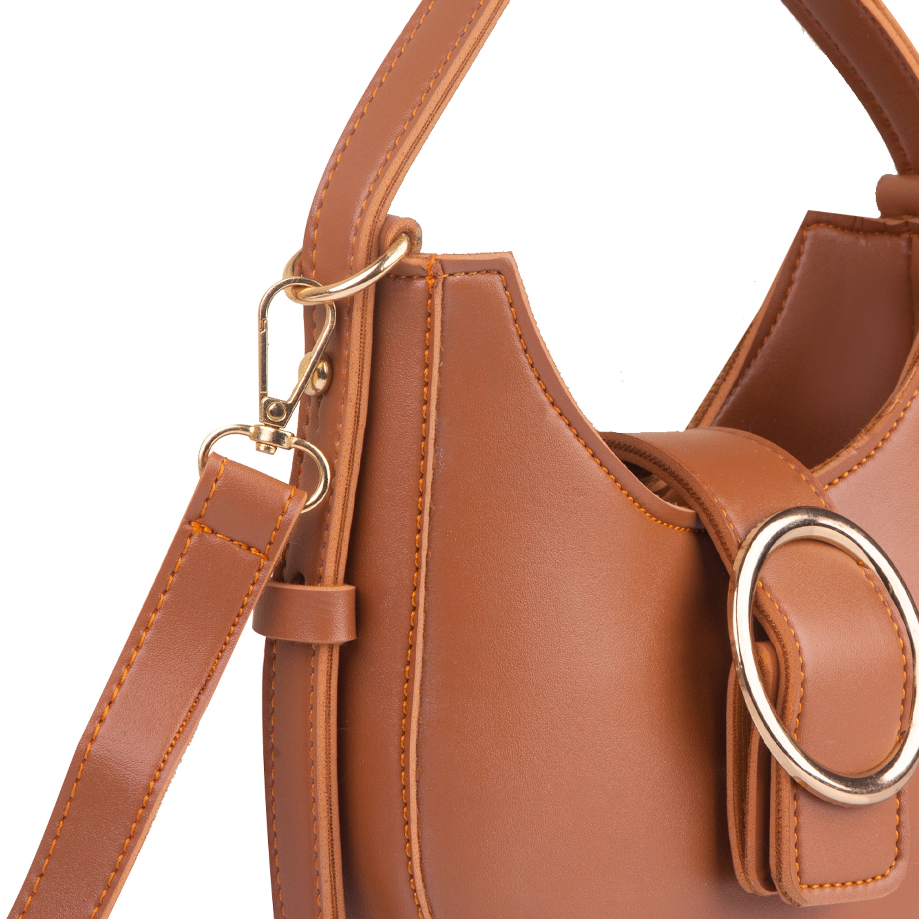 Chia Brown Hobo Handbag