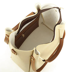 Georgia Beige Shoulder Handbag