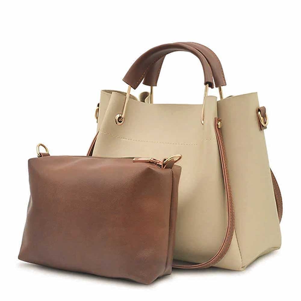 Georgia Beige Shoulder Handbag