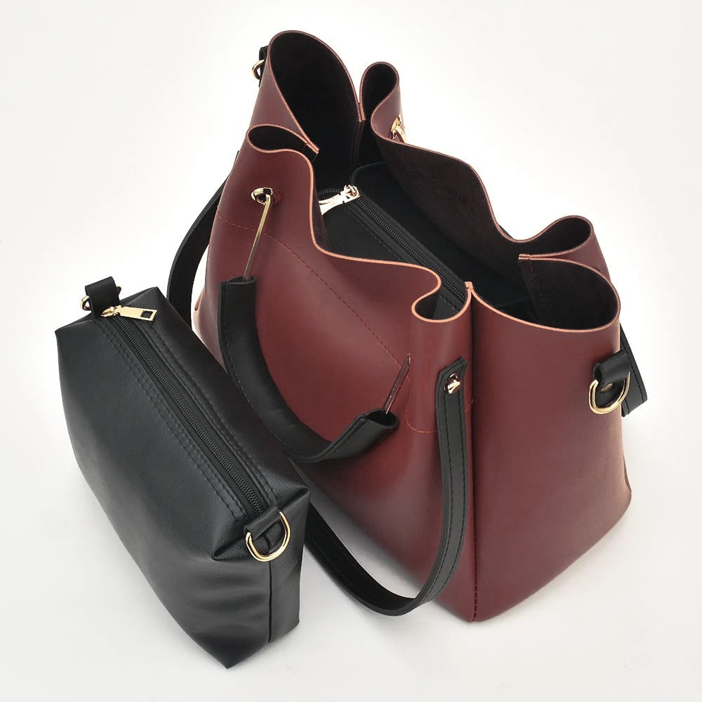 Georgia Maroon Shoulder Handbag