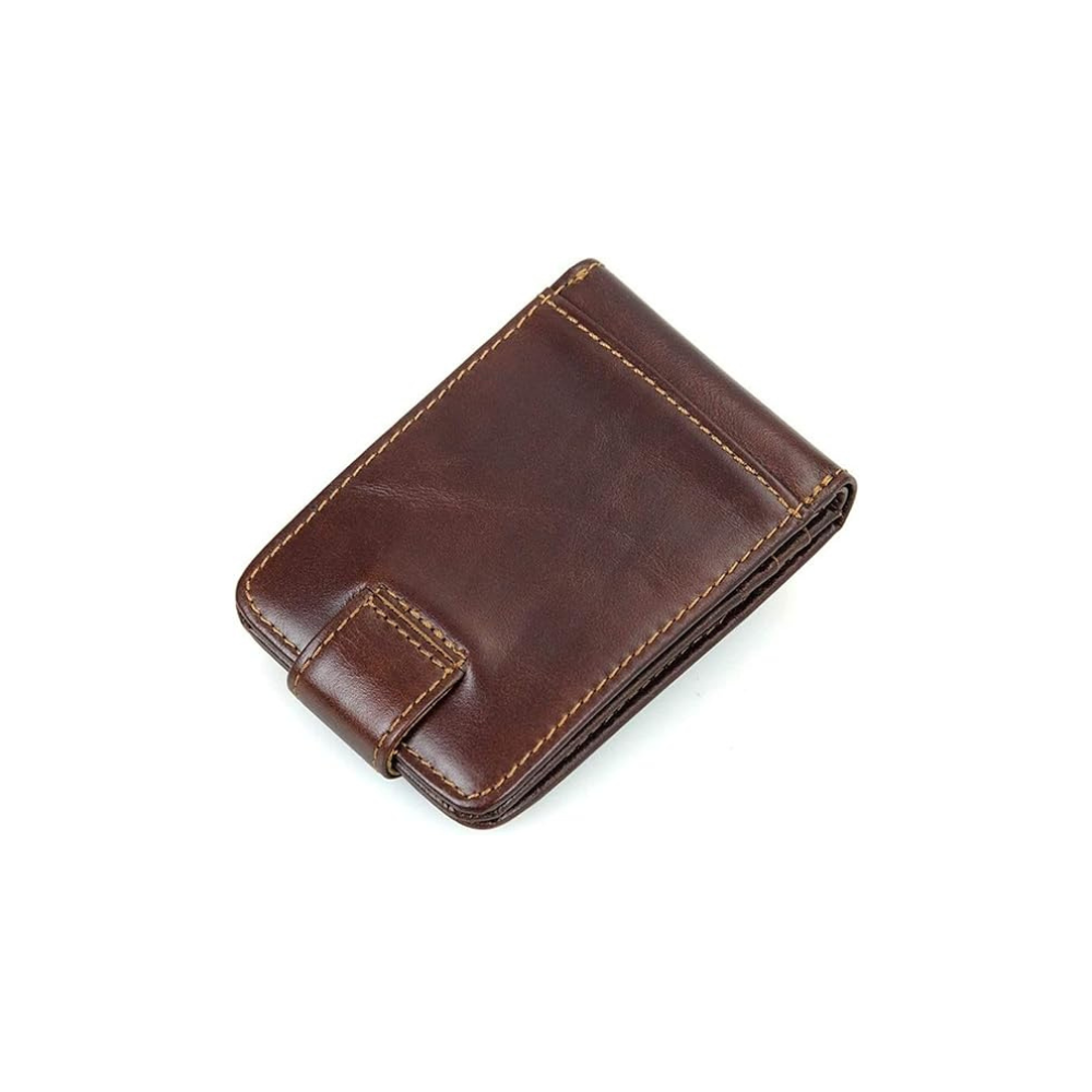 Men's Bifold Leather Wallet Brown