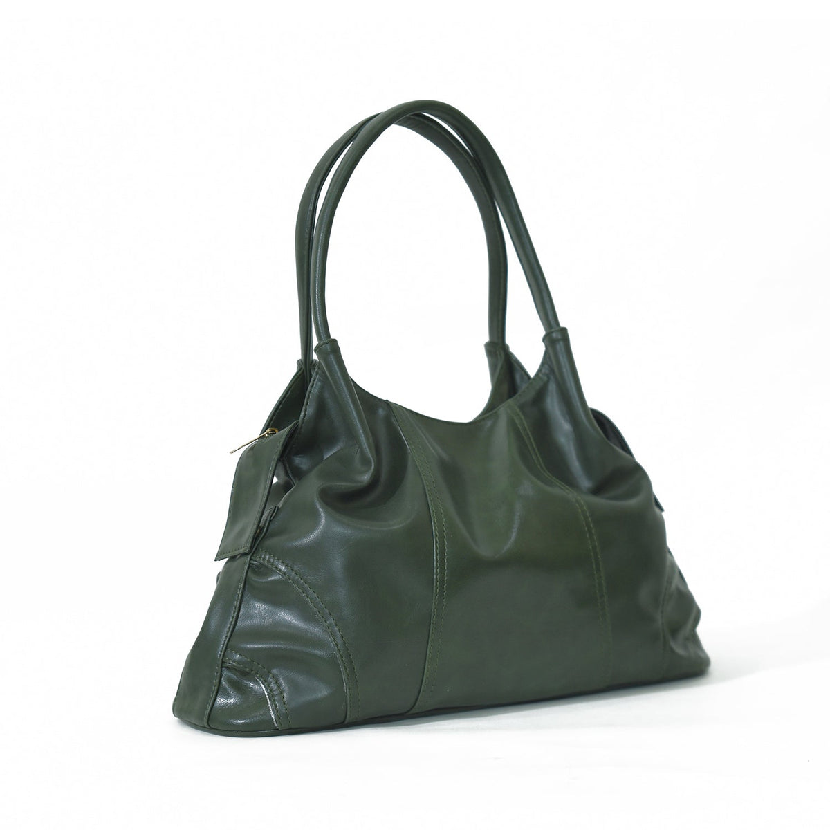 Miami Green Stylish Vegan Leather Top-Handle Tote And Hobo Bag