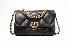 Sienna Black Sheepskin Chain Clutch Bag, High-End Light Luxury Women's Shoulder Crossbody Bag