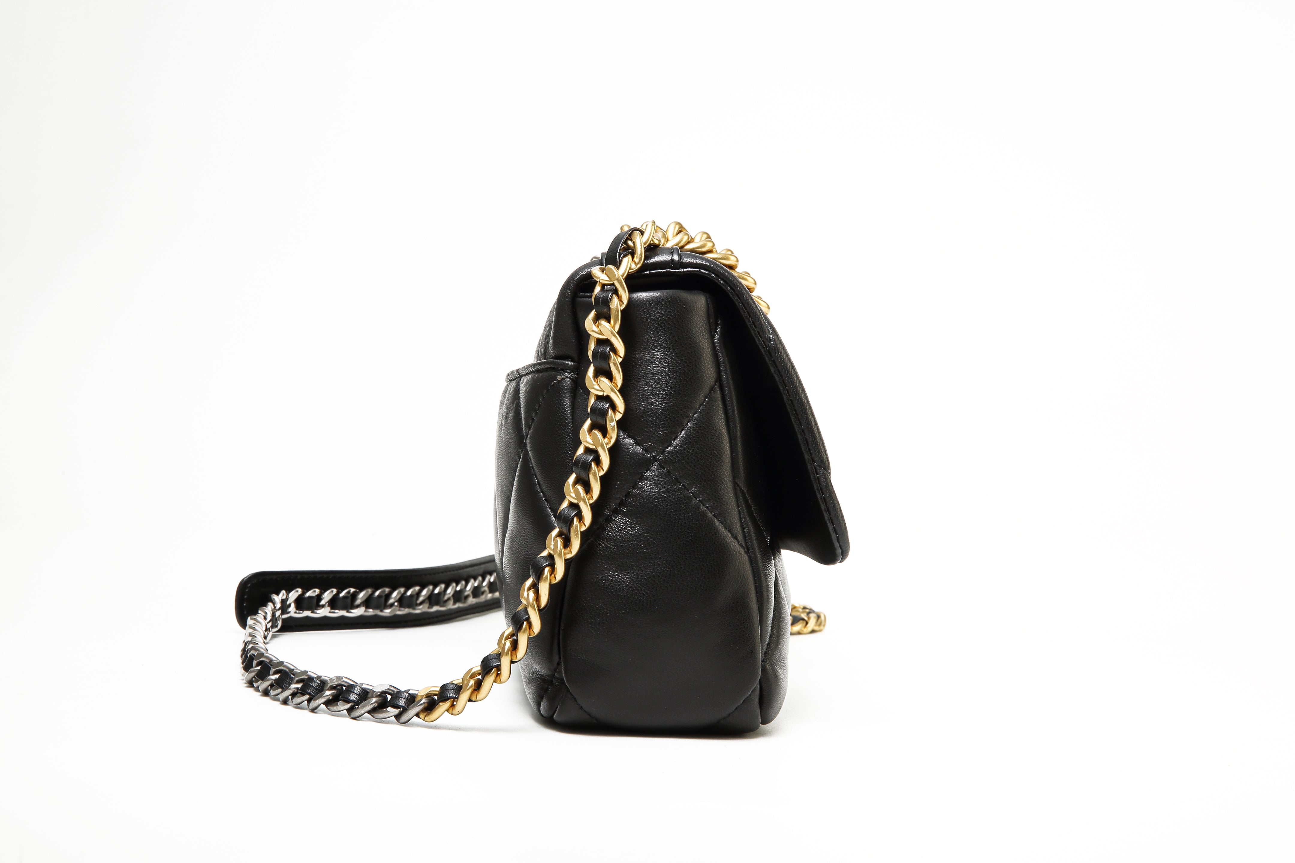 Sienna Black Sheepskin Chain Clutch Bag, High-End Light Luxury Women's Shoulder Crossbody Bag