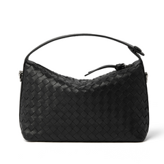 Talia Black Quilted Genuine Leather Crossbody Handbag For Women