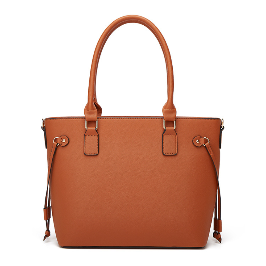 Kiara 3-piece Brown Handbag Set