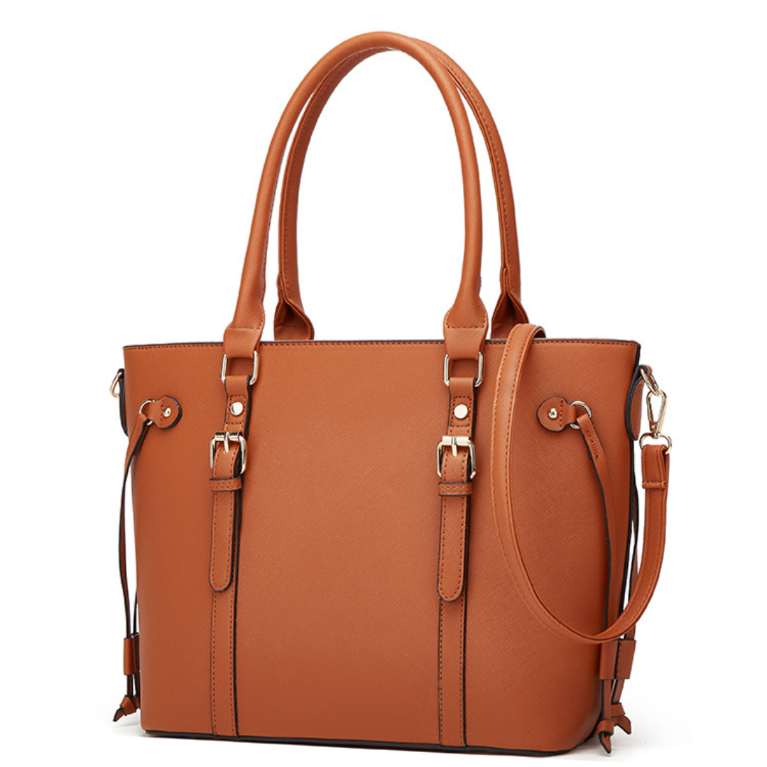 Kiara 3-piece Brown Handbag Set